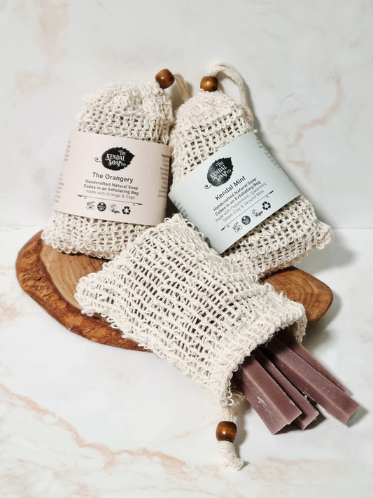 Exfoliating Soap Cube Bags